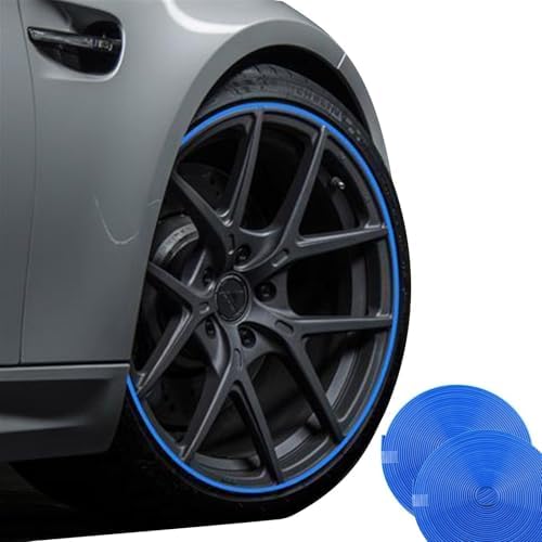 2PCS Car Wheel Hub Rim Edge Protector, 8M All-Fit Rim Trim Wheel ...