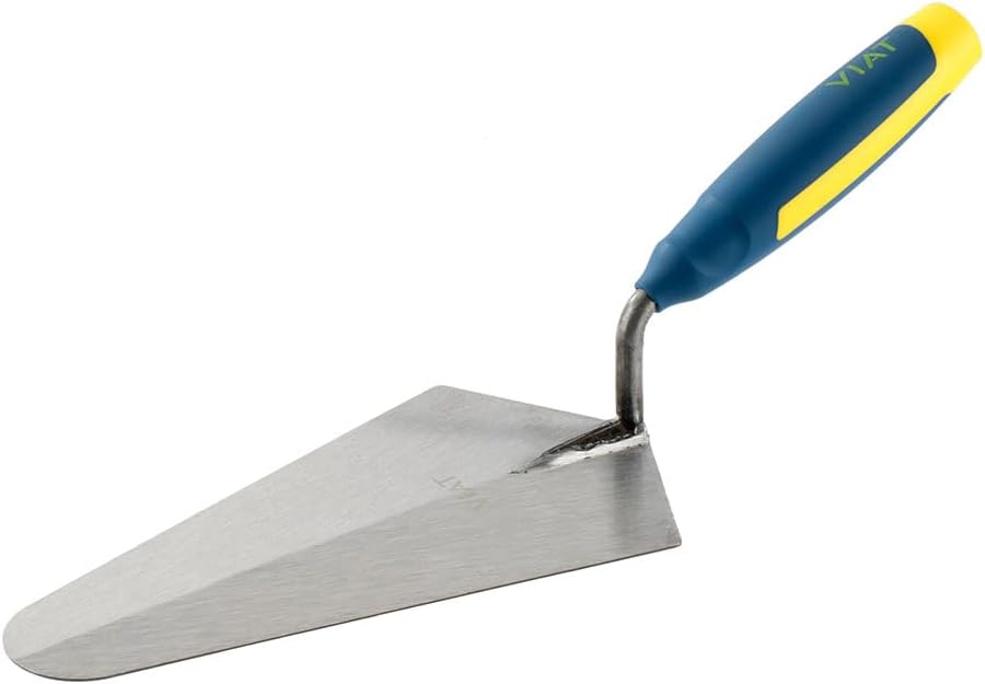 VIAT - Madrid's Welded Trowel in Treated Sheet Steel with an Ergonomic bi-Material Handle for Greater Comfort. Vt42f Viat. - EDM 15522