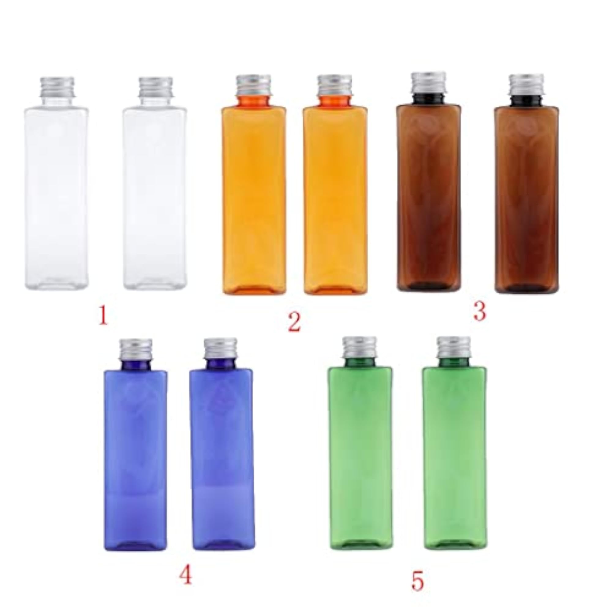 250ml Empty Poly Shampoo Bottle Liquid Soap Container