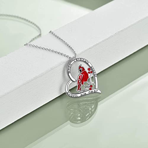Poplyke Cardinal Necklace And Earrings Sterling Silver For Women #TOP5