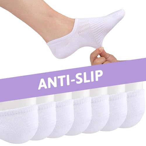 COOVAN No Show Socks Womens 7 Paris Cotton Low Cut Non Slip Casua Invisible Short Thin Boat Liner Socks4