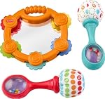FISHER-PRICE Tambourine & Maracas Gift Set That Offers Shakin’, Rattlin’ and clackin’ Fun!