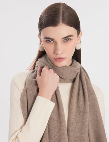 100% Pure Cashmere Scarf For Women Gift Parallelogram Apricot Lightweight Spring Scarves Soft and Warm Light Weight Travel Wrap Mothers Day Gifts2