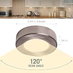 Armacost Lighting 213411 Warm White Purevue Dimmable Led Puck Light | Dimmable, Under Cabinet, 2.75 Inch Diameter, Hardwired, Low Voltage, Warm White Light