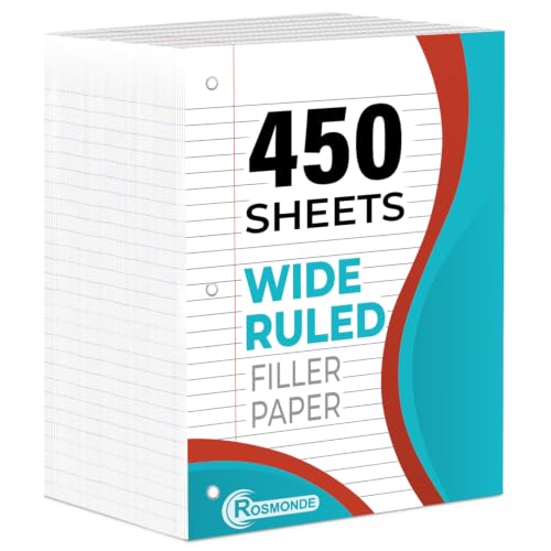 Rosmonde 450 Sheets Wide Ruled Paper