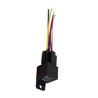 JD-2914 5 Pin DC 24V 40A Relay Multi-Purpose Automotive Relay Heavy Duty Standard Relay for Car Motor, Auto Universal Replacement Accessories with Harness