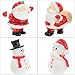 Happyyami 8pcs Mini Christmas Ornaments Santa Snowman Reindeer Xmas Tree Miniatures Resin Christmas Cake Figurines Christmas Dollhouse Fairy Garden Decorations (Random Style)