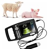 PixCy EcóGrafo Veterinario DiagnóStico Embarazo,EcóGrafo B-Ultra Animales,EcóGrafo PortáTil Digital Veterinario B,con Sonda MecáNica 3,5 MHz para Pruebas Embarazo Ovejas,Perros,Gatos Y Cerdos