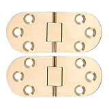 Facile à installer : la charnière à rabat en laiton à 180 degrés est montée avec des vis, facile à installer, le colis comprend 12 vis pour une utilisation facile.