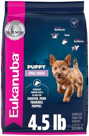 Eukanuba Small Breed Puppy Dry Dog Food, 4.5 lb Bag