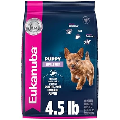 Eukanuba Small Breed Puppy Dry Dog Food, 4.5 lb Bag