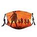 Produktbild Wiederverwendbar Gesichtsbedeckung,Cowboys reiten Pferde Die Wild West Geschichte Herren Damen Multifunktionstuch Halstuch Kopftuch Bandanas