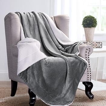 Weighted Sherpa Blanket Warm Soft Fleece Blankets