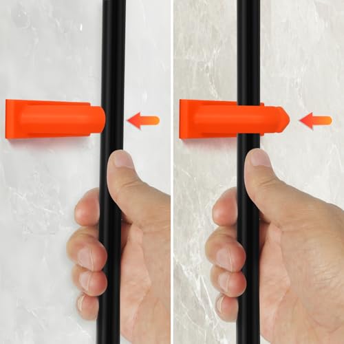 Vefungyan Fishing Rod Holder Wall Mounted: 8pcs No Drilling Fishing Pole Holders Garage Rod Holders Rack for Home and Fishing Boat Green Orange by Vefungyan - Image 5