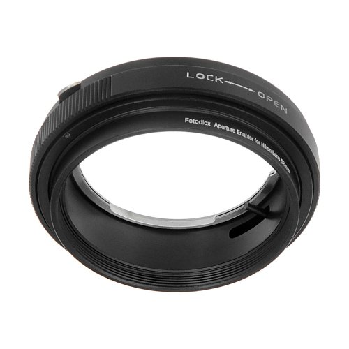Image of Fotodiox Aperture Control 52mm Filter for Nikon G /DX Lens in Reverse Mount for Macro Photography (Black)