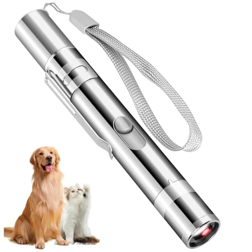 Waputne Interactive Cat Toy for Indoor Cats, USB Rechargeable LED Cat Toy with 7 Adjustabl
