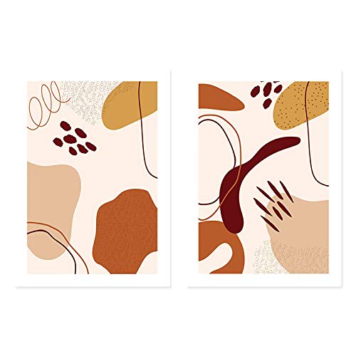 Affiches et impression sur toile de ligne abstraite à taches de peinture pour décor salon