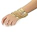 Ensoul Fashion Gold Color Mixed Metal Textured Multiple Bangles&Bracelets Set 23pc/set 2.68