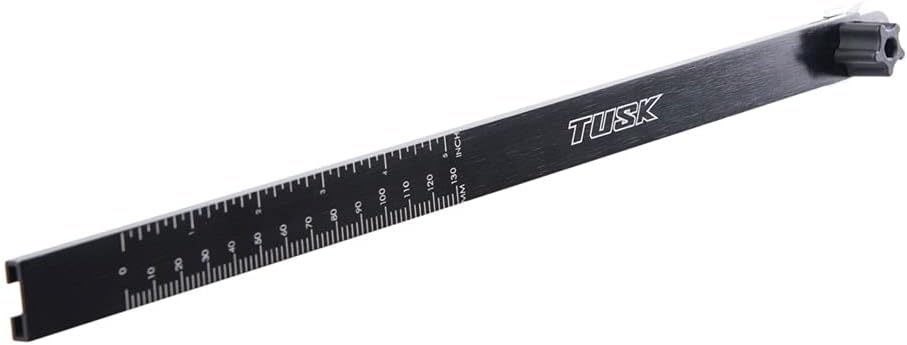 Tusk Sliding Sag Scale – Adjustable Aluminum Tool for Dirt Bike Rear‑Shock Race‑Sag Measurement
