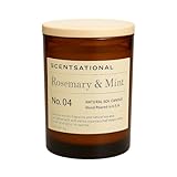 Scentsational Rosemary & Mint Scented | Natural Soy Candle | Hand Poured in the USA