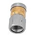 Stainless Steel Pressure Sewer Cleaning Nozzle 1/4BSP Female, Durable and for Industrial Pipe and Tube Cleaning, with 3 Backward Holes