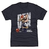 500 LEVEL Nikola Jokic T-Shirt (Premium Men's T-Shirt, Medium, Tri Navy) - Nikola Jokic & Jamal Murray Denver Duo WHT