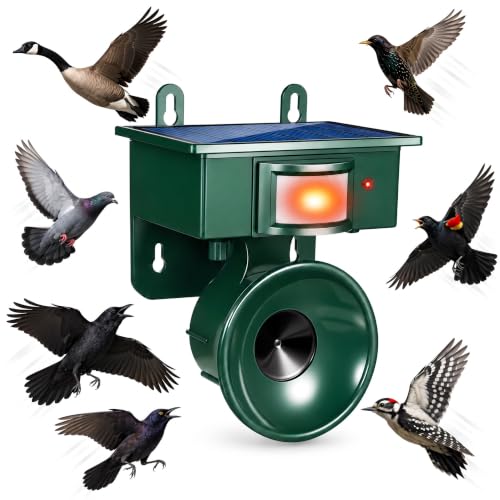 Ultrasonic Bird Deterrents for Outside Patio Goose & Woodpecker Deterrent