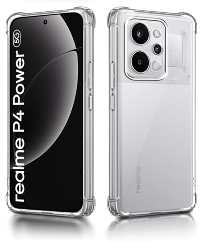 Image of WOW IMAGINE Clear Back Cover Case for Realme P4 Power 5G | Realme Narzo Power 5G | Shockproof Soft TPU Case | Cushioned Edges for Ultimate Protection Back Cover Case - Transparent