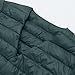 Mens Lightweight Down Jackets Crew Neck Button Down Warm Winter Padded Puffer Jacket Packable Coats Quilted Outerwear Army Green