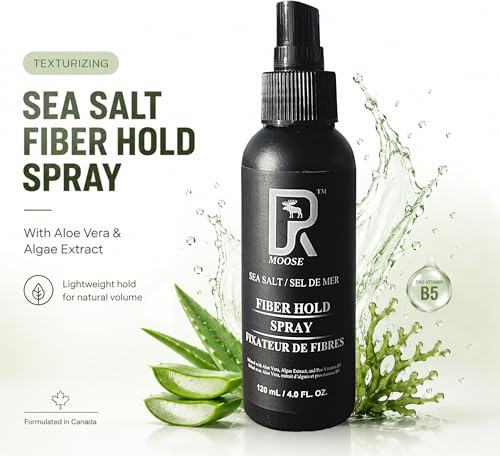 DRMOOSE - Fiber Hold Spray for Hair Fibers – Lightweight Matte Hold – 100% Natural - with Aloe Vera, Sea Salt, Kelp, natural pullulan – Natural Kelp Scent That Disappears Quickly — view 3