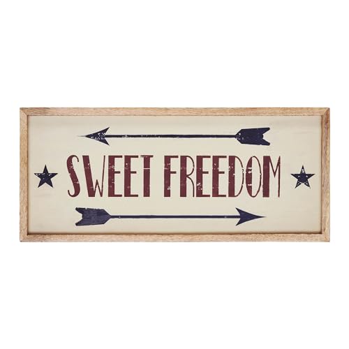 VHC Brands Patriotic Sweet Freedom Wooden Sign...