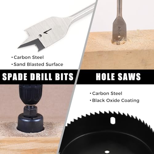 COMOWARE Drill Bit Set, 246 Pcs for Cordless Drill, Drill Driver Bit Set for Wood, Metal, Masonry, Cement and Screwdriver Bits Set Combo Kit - Thumbnail 5