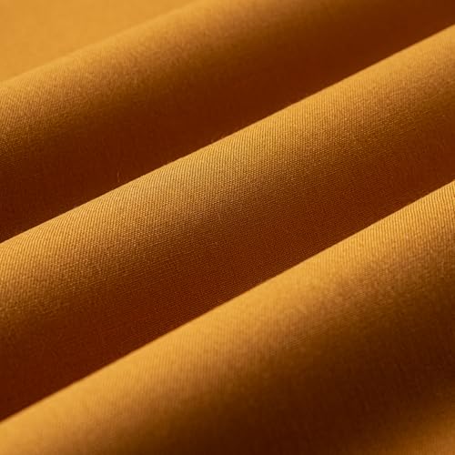 Wooqu Book Cloth, Fabric Surface and Paper Backed, Easy to Use, Strong, 17x29”, for Book Binding, Rust Yellow