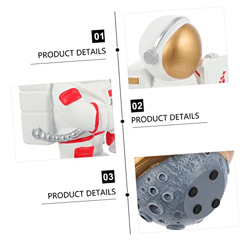 Veemoon 1Pc Astronaut Ornaments Work Desk Decor Ornament For Kids Sculptures Home Decor Astronaut Party Decorations Resin Astronaut Figures Outer Space Astronaut Figurine Statue Gift #TOP5