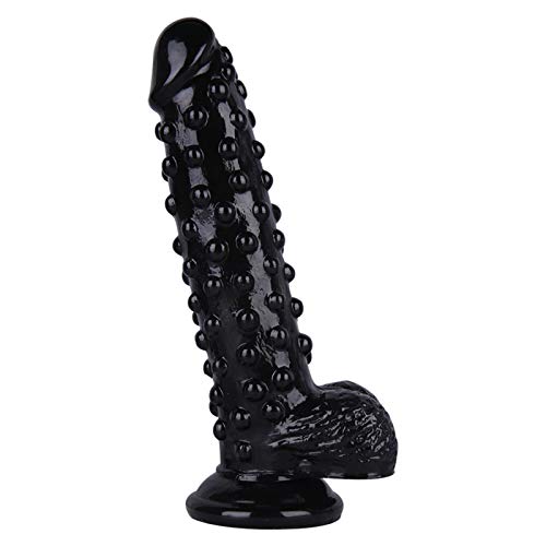 Yrrddxxoo W546840 Yrrddxxoo - Juguete realista de silicona con ventosa fuerte (color: negro)