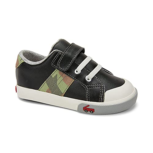 See Kai Run, Lucci Sneakers For Kids, Black Leather, 8 #TOP5