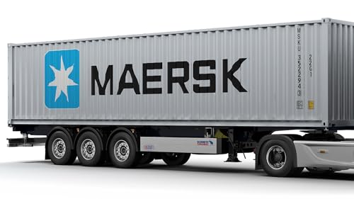 Solido 1:24 Container Trailer Blue Blue