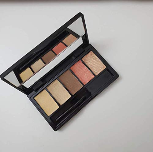 Lassum Empty Eyeshadow Makeup Palette Containers With 5 Aluminum Pans And Mirror, Diy Eye Shadow Pigment Tray Holder Case #TOP4