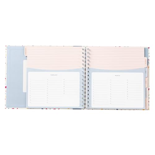 Busy B - Geburtstagskartenbuch - Terrazzo - mit Geburtstagserinnerungen, Monatliche Kartenfächer