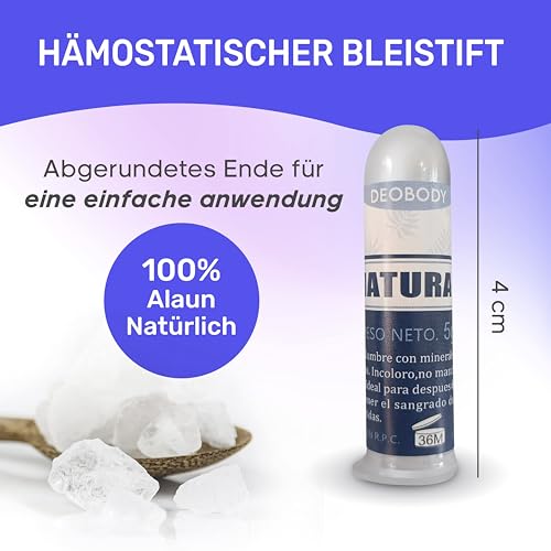 Blutstiller-Stift Natur Wassy – Adstringierender Bleistift für Wunden