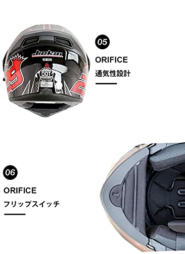 JIEKAI JK-902 バイクヘルメット システムヘルメット フリッ