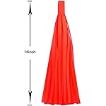 Rose red Pink and Orange Tassel Garland Banner Paper Tassels for Party Decorations,Pack of 15 - Image 2