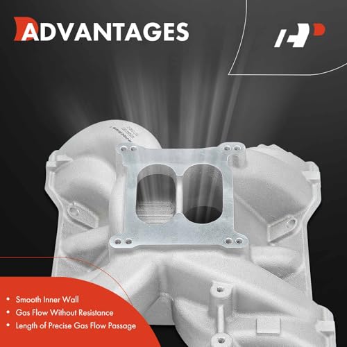 A-Premium Intake Manifold Replacement for Mopar 413-426-440 Big-Block, Aluminum, Satin Finish, Dual Plane, V8 by A-premium - Image 6