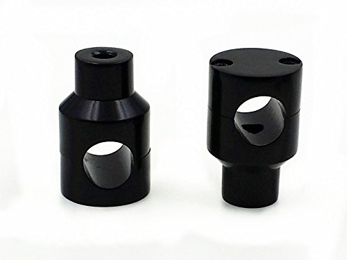 Guidon Riser 25mm noir pontets de précision pour corriger la posture