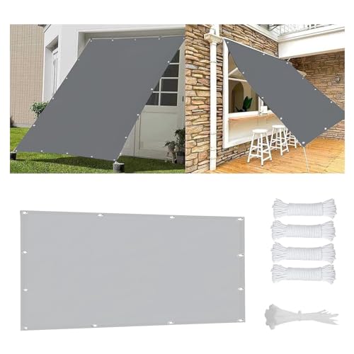 Toldo vela rectangular impermeable de alta densidad textil para pérgola de diseño exterior 6