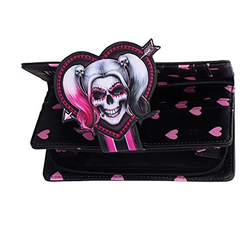 Nemesis Now Harley Quinn Inspired Little Monster Embossed Purse, Hand-Painted, 18.5cm3