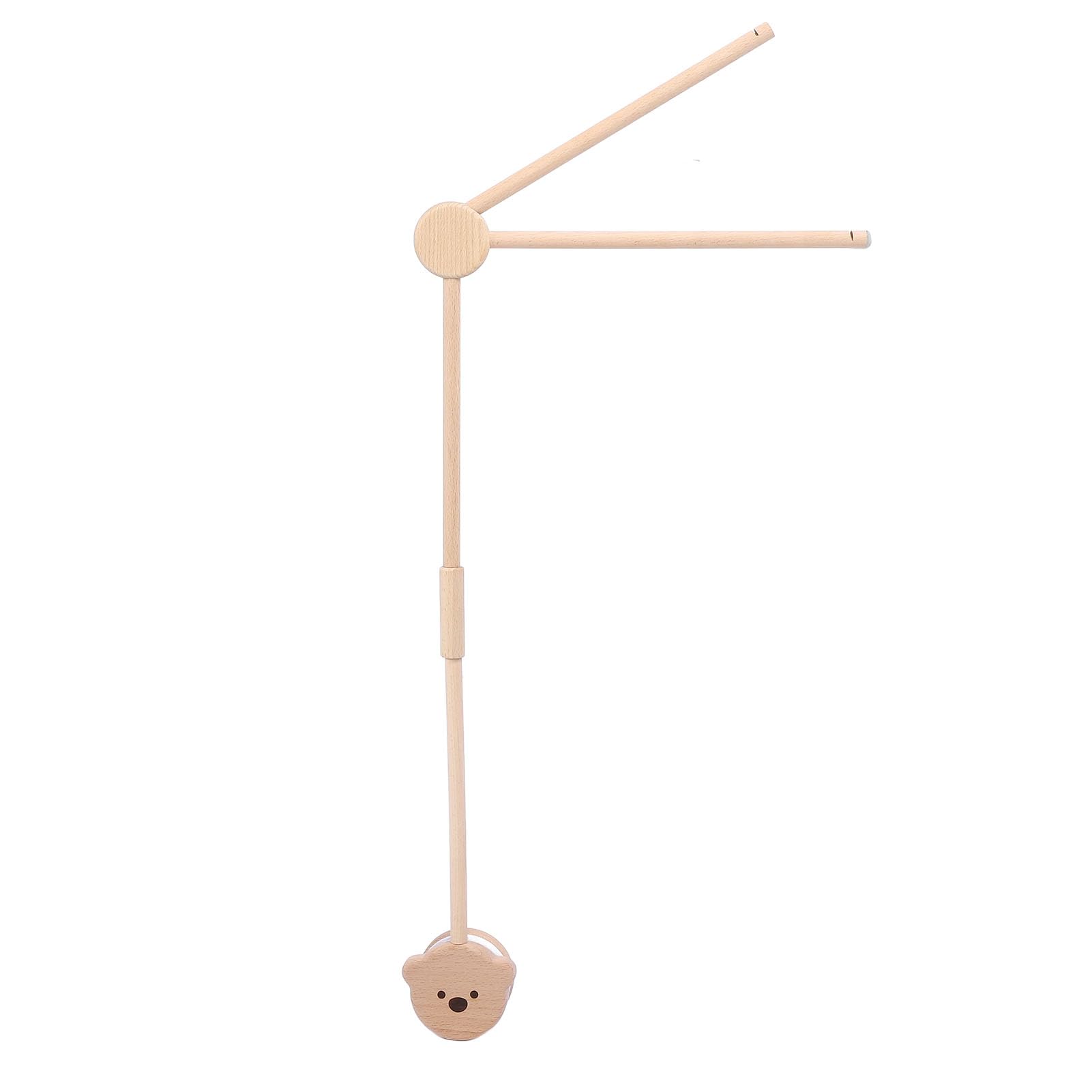 Bras de berceau en hêtre ajustable de 83,5 cm pour suspendre jouets - 8