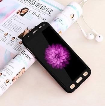 Samsung J2 6 16 J2 16 360 Degree Full Body Protection Front Back Case Cover For Samsung J2 6 16 J210 With Tempered Glass Black Amazon In Electronics