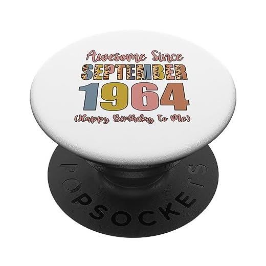 Impresionante desde septiembre de 1964 58 años 58 cumpleaños PopSockets PopGrip Intercambiable
