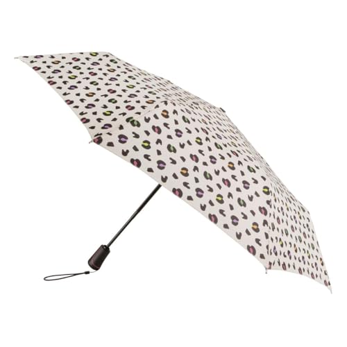 Image of totes ECO-BRELLA® X-TRA STRONG Auto Open/Close Bright Animal Print Umbrella